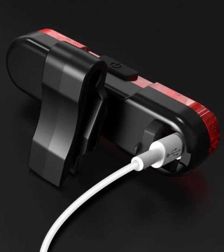 Светодиодный задний фонарь USB для велосипеда 60ч 50лм