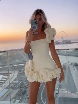 ФЕНОМЕНАЛЬНОЕ ЖЕНСКОЕ МИНИ ВЕЧЕРНЕЕ ПЛАТЬЕ С ОТКРЫТЫМИ ПЛЕЧАМИ ЛЕТНЕЕ