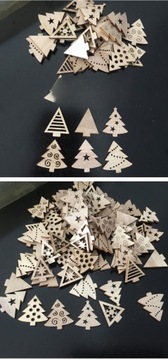 РОЖДЕСТВО Щепа DIY ДОМАШНИЙ ДЕКОР ДОМ