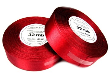 TASIEMKA WSTĄŻKA SATYNOWA *32m* 6mm 8058