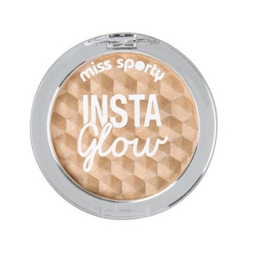 MISS SPORTY rozświetlacz prasowany Insta Glow Highlighter 01 golden 5 g