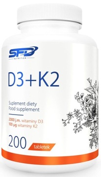 Witamina D3 + K2 200 tabl kości ODPORNOŚĆ SFD