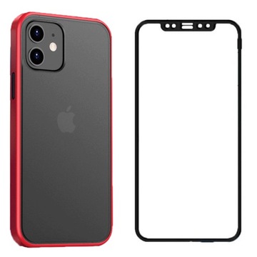 ETUI ARMOR REZCH SLIM MAT+SZKŁO9D DO IPHONE 11 PRO
