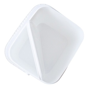 Ведро квадратное с крышкой 1л, сертифицированное ведро, емкость 1,2л.