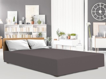 PRZEŚCIERADŁO JERSEY ELASTAN 140X200 ANTRACYT DARYMEX