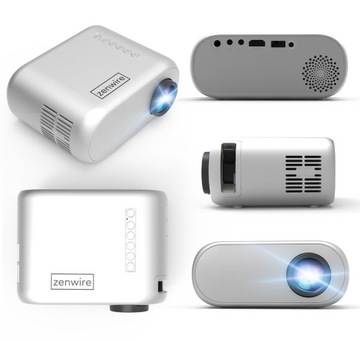 Мини-проектор Портативный проектор WiFi Full HD для телефона, смартфона, 3000 лм