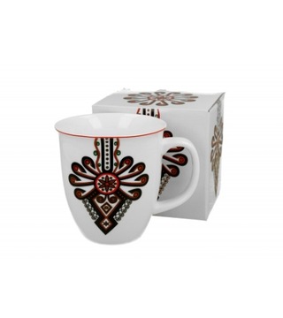 KUBEK DUŻY XXL DUO PARZENICA MOTYW PODHALA 650 ML NA PREZENT