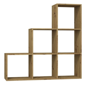REGAŁ STEP RS-30 DĄB ARTISAN / BIAŁY / SONOMA
