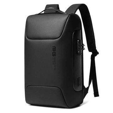 Plecak antykradzieżowy na laptopa 15,6 USB miejski wodoodporny męski czarny