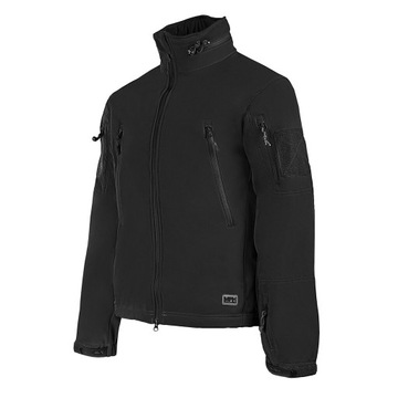 Kurtka z kapturem męska wodoodporna MFH Scorpion Softshell - Czarna XL