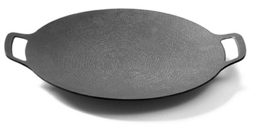 Patelnia grill WOK INDUKCJA GAZ Stalowa 34cm okrągła nowoczesna