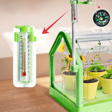 ZESTAW EDUKACYJNY SZKLARNIA MINI OGRÓD PRAWDZIWY EKSPERYMENT ROŚNIE KWIATY