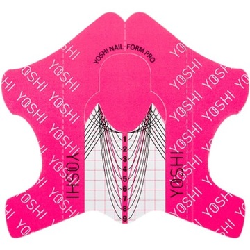 Yoshi Szablon Do Przedłużania Paznokci papierowe formy 100szt