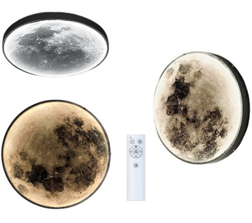 Nowoczesna Lampa Księżyc MOON LED 60cm Zmieniaj Barwy i Natężenie z Pilotem