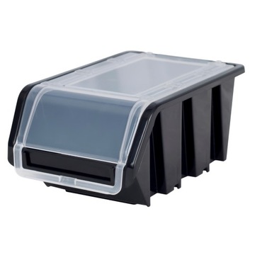 50 ящиков для мусора с крышкой NPKL10 черный