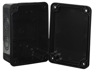 ЧЕРНАЯ УСТАНОВОЧНАЯ КОРОБКА ГЕРМЕТИЧНЫЙ КОРПУС ЭЛЕКТРИЧЕСКОЙ КОРОБКИ