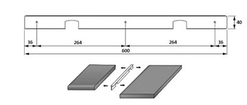 МЕБЕЛЬНАЯ ПОЛОСКА УГЛОВАЯ ДЛЯ СТОЛЕШНИЦЫ 38ММ R5 L-600ММ ЧЕРНАЯ