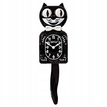 Zegar ścienny Kit-Cat, czarny