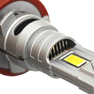 H8 LED 12V CANBUS CSP krótka 6000lm Nowość 2 szt mocne białe światła