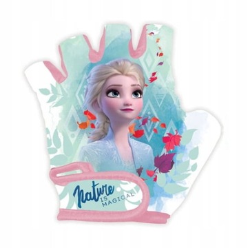 RĘKAWICZKI ROWEROWE DLA DZIEWCZYNKI DZIECIĘCE ELSA KRAINA LODU 4-6 FROZEN