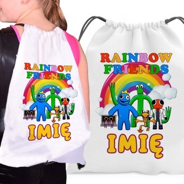 WOREK PLECAK DO SZKOŁY RAINBOW FRIENDS IMIĘ Z5
