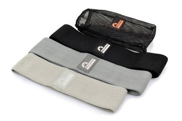 Zestaw 3 gum do ćwiczeń hip band Majestic Sport