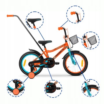 ROWER DZIECIĘCY ROWEREK 16 cali TABOU ROCKET ALUMINIOWY BARDZO LEKKI BMX