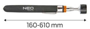 NEO CHWYTAK MAGNETYCZNY TELESKOPOWY zakres 160-610mm 11-610