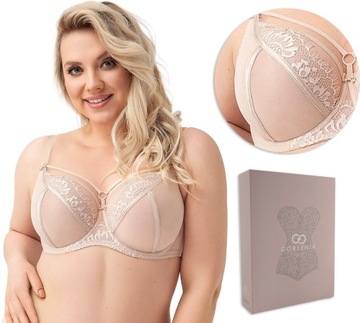 BIUSTONOSZ MIĘKKI GORSENIA PARADISE K496 BEŻ [85H]
