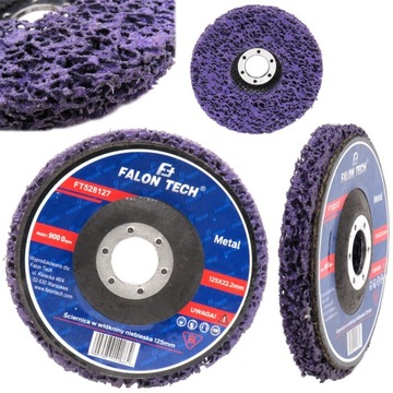 ДИСК ИЗ НЕТКАНОЙ ТКАНИ ДЛЯ УДАЛЕНИЯ Ржавчины НЕГРОВСКИХ ВОЛОС Абразивный диск 125мм INOX