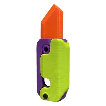 2pcs 3D Marchew Gravity Nóż Fidget Zabawki Druk