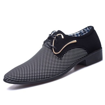 szpiczaste formalne skórzane buty Buty wyjściowe