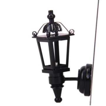 6x Meble do domku dla lalek Metalowy kinkiet ścienny Lampa LED na baterie n