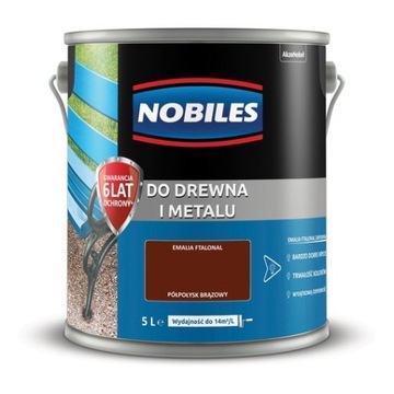 NOBILES FTALONAL FTALOWA BRĄZOWY PÓŁPOŁYSK 5L