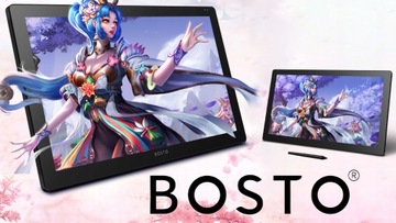 BOSTO X7 Графический планшет для компьютера, экран 21,5