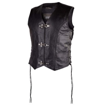 OZONE RINO skórzana męska kamizelka chopper L