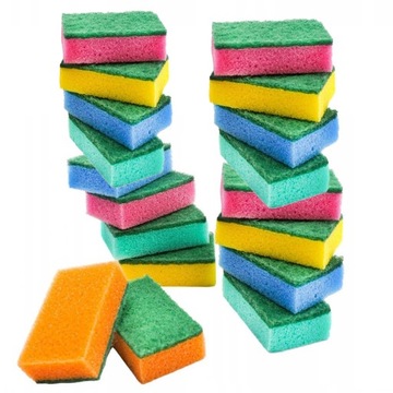 ZMYWAKI KUCHENNE DO MYCIA NACZYŃ GĄBKI MIDI 18szt