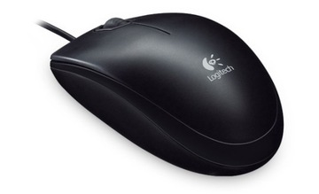 Mysz przewodowa LOGITECH B100 czarna USB 800 DPI