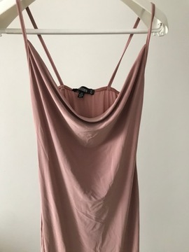 Missguided Sukienka midi nude i narzutka 34 XS