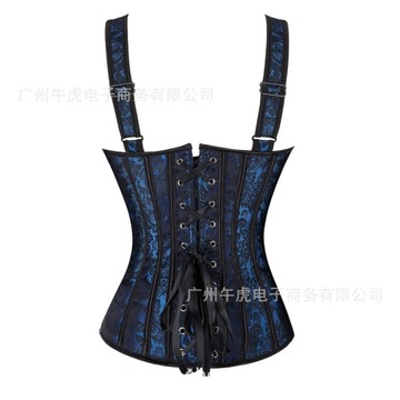 Gothic Sexy Corset Dress Steampunk Women Straps Ov