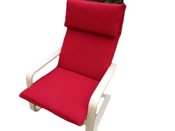 poduszka fotel IKEA Pello Poang 8cm CZERWIEŃ LIRA