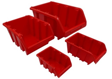 ПОДДОНЫ 20 шт. Контейнер для хранения, гаражный органайзер Ящик для мусора 290x200x150 мм