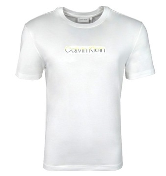 CALVIN KLEIN, t-shirt męski, biały, XXL