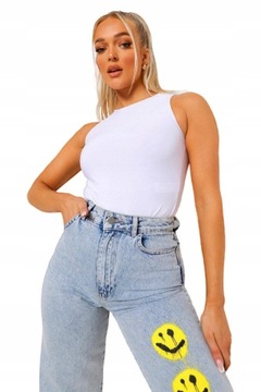 Boohoo qcx BODY STRINGI BIAŁE XXS