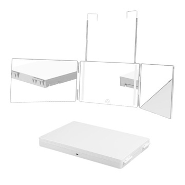 360-кратное парикмахерское зеркало, портативное, трехстороннее, для стрижки волос