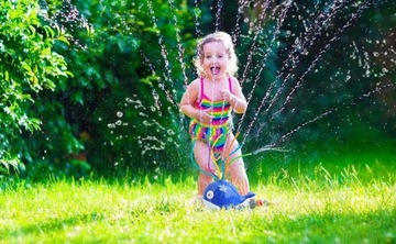 Садовый спринклерный фонтан, садовые игрушки для детей, кит