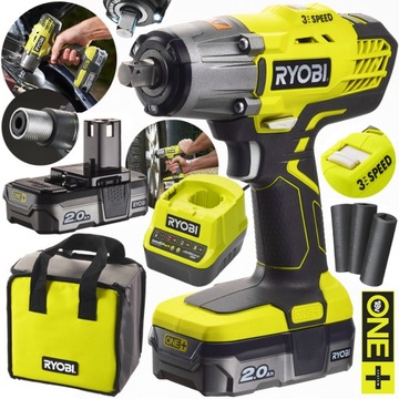 RYOBI UDAROWY KLUCZ AKUMULATOROWY 18V do kół 1/2