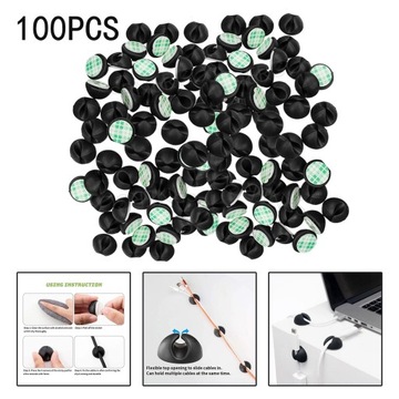 Настольные кабельные зажимы черные