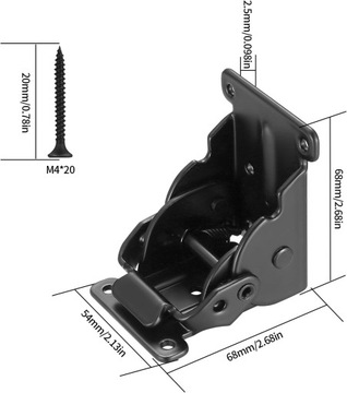 4x складной шарнир до ног таблицы 90 °