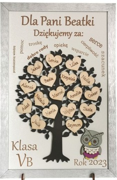 Podziękowanie dla nauczyciela koniec roku prezent